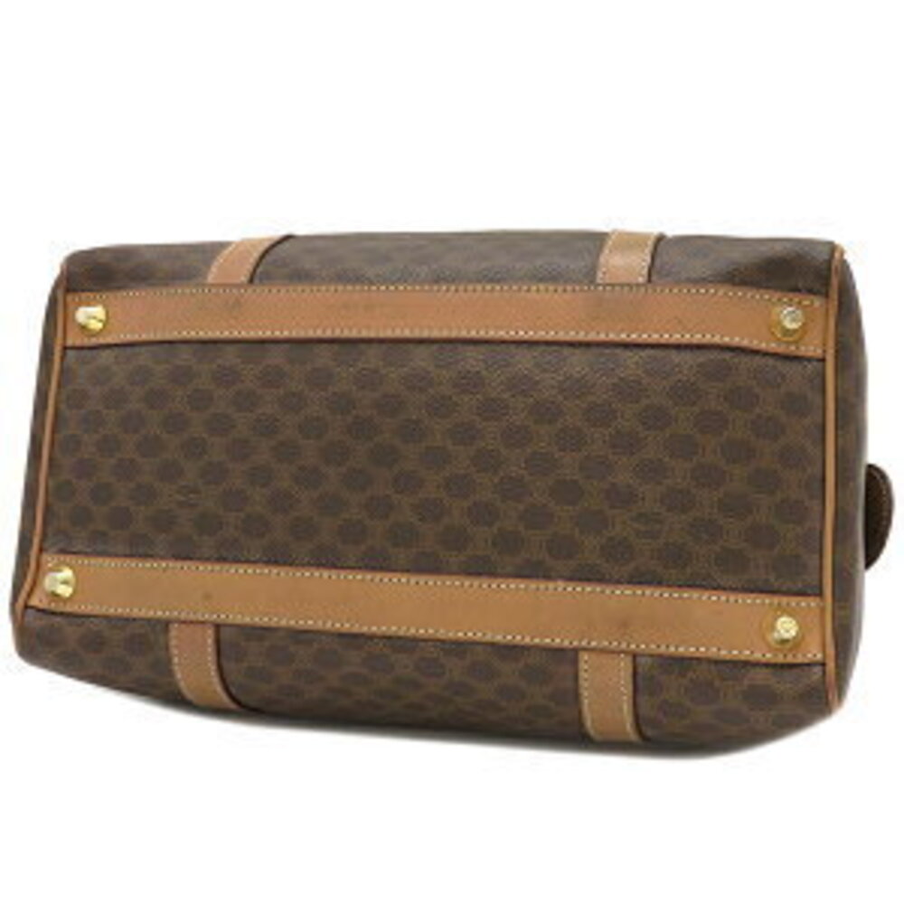 Celine logo Boston bag leather all over Triomphe handbag macadam brown - Picture 3 of 9